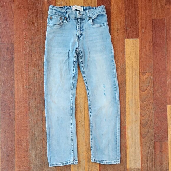 Levi's Boys Light Wash 514 Straight Jeans Size 12 Regular - Picture 1 of 15